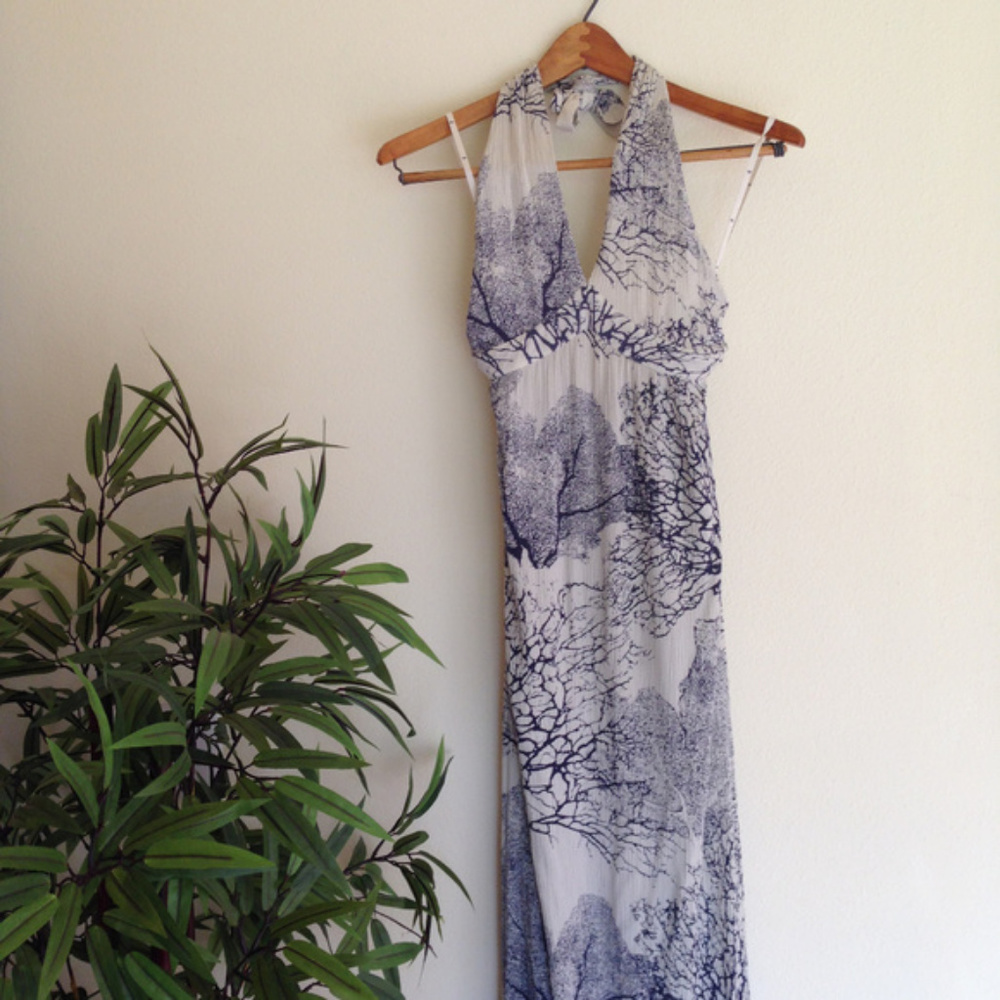 QuickSilver Collection Halter Maxi Dress